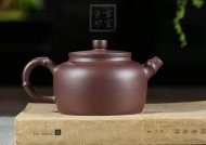 《品竹壺》宜興紫砂壺紫泥助理工藝美術師全手工茶壺茶具