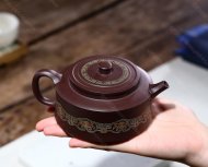 鑲銀粉彩周盤(pán)