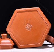 《六方禪隱》宜興紫砂壺黃龍山本朱泥工藝美術師手工茶壺茶具