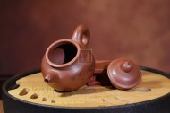 《潘壺》宜興紫砂壺手工助理工藝美術(shù)師大師收藏級(jí)茶壺紫泥潘壺