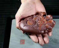 《掌握乾坤大權在握》宜興紫砂壺作品全手工紫砂