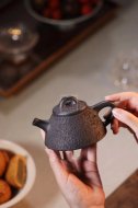 《霸王瓢》宜興石瓢紫砂壺實力派名家手工茶壺黑鐵砂紫砂壺