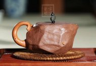 《一葉知秋》宜興紫砂壺工藝美術師手工段泥創新壺壺茶具泡茶壺