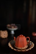 《六方錦華》經典紫砂壺六方宜興全手工工藝美術師泡茶壺茶具朱泥