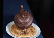 《秋韻》宜興紫砂壺助理工藝美術師手工茶壺紫泥創新壺