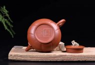 《荷塘月色茶具》宜興紫砂壺名師高級工藝美術師手工大紅袍金絲西施泡茶壺