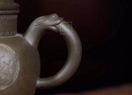 《鼎盛壺》宜興紫砂壺稀有明國(guó)綠手工紫砂壺
