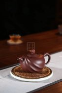 《博海浪擊》宜興紫砂壺工藝美術師手工茶壺紫泥創新壺