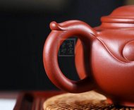 《龍隱線(xiàn)韻》紫砂壺茶具仿古如意紅皮龍壺全手工茶壺