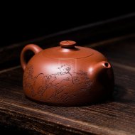 《半月壺》宜興紫砂壺底槽青助理工藝美術師全手工茶壺茶具