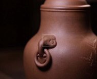 《汲古茶倉(cāng)高款》段紫砂茶壺0cc全手工宜興原礦紫砂喝茶壺