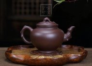 《報春》宜興助理工藝美術師手工紫砂壺紫泥料茶壺報春茶具