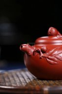 《壽桃壺》宜興工藝美術(shù)師紫砂壺老師手工圣桃茶壺圣桃泡茶壺