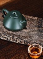 《石瓢》民國綠紫砂茶壺石瓢全手工實力派名家宜興原礦紫砂喝茶壺