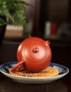 《西施》西施宜興紫砂壺純手工工藝美術師茶壺大紅袍