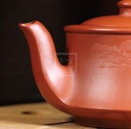 《曲壺》宜興紫砂壺工藝美術師手工大紅袍曲壺茶壺茶具