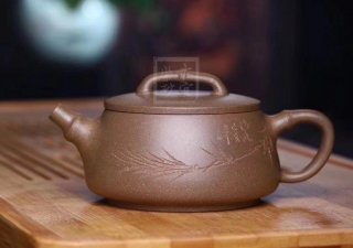 《竹節石瓢》宜興紫砂壺茶壺石瓢茶具全手工段泥 《竹節石瓢》宜興紫砂壺茶壺石瓢茶具全手工段泥