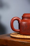 《德鐘》宜興大紅袍紫砂壺全手工茶壺工藝美術師老師德鐘