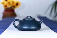 《石瓢》宜興紫砂壺實力派名家手工刻繪天青泥石瓢泡茶壺具