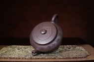 《大口壺》宜興紫砂壺助理工藝美術師手工刻繪茶壺茶具紫泥