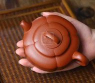 《周盤》宜興紫砂壺工藝美術師手工紅皮龍泡茶壺周盤茶具