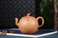 《銀杏壺》宜興紫砂茶壺高級工藝美術師段泥（配紅泥）創新壺