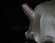 《荷葉》宜興名家紫砂壺工藝美術(shù)師手工民國(guó)綠，紫泥功夫茶具茶壺家用