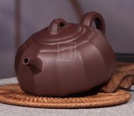 《井泉》宜興高級工藝美術師手工半月紫砂壺茶壺茶具紫泥