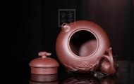 《福祿一生》宜興紫砂壺手工工藝美術師紫泥壺茶壺創(chuàng)新壺茶具