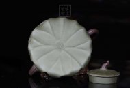 《荷葉》宜興名家紫砂壺工藝美術(shù)師手工民國(guó)綠，紫泥功夫茶具茶壺家用