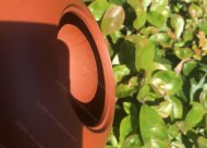 樹(shù)樁葡萄壺；朱泥380CC