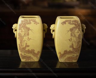 四方文瓶 四方文瓶