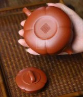 《周盤》宜興紫砂壺工藝美術師手工紅皮龍泡茶壺周盤茶具