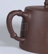 《竹節漢鐸》宜興紫砂壺民間藝人手工紫泥漢鐸壺茶具泡茶壺