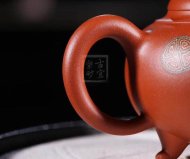 《獅韻》紫砂壺全手工茶壺老師小紅泥，絞泥（段泥、紫泥、綠泥等）壺