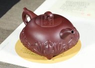 《福臨門(mén)》宜興高級(jí)工藝美術(shù)師手工紫砂壺全手工底槽青泡茶壺