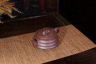 《三足橋韻》宜興紫砂工藝美術師手工紫砂壺茶具壺紫茄泥